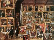 TENIERS, David the Younger The Gallery of Archduke Leopold in Brussels oil